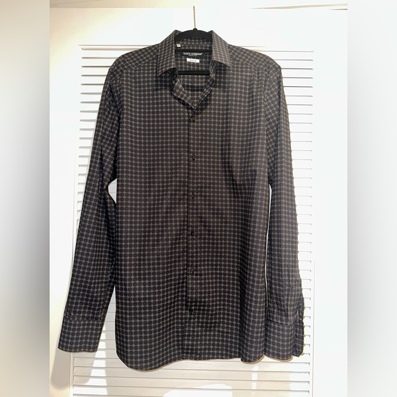 Dolce & Gabbana Men Shirt Size 42 16 1/2 Stretch Cotton NEW